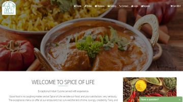 Spice of life Restaurant Web portal Mob APP + EPOS 